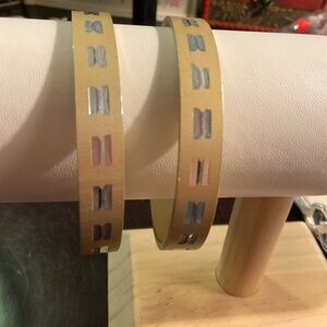 Beautiful Rare Vintage Bangle from W. Germany From the 1960’s set of two.